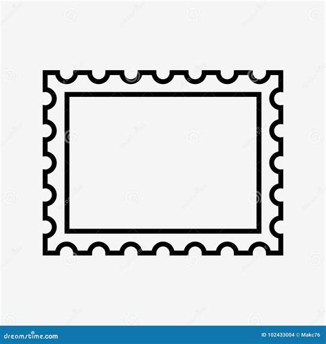 Postage Stamp Border Royalty-Free Stock Photography | CartoonDealer.com ...