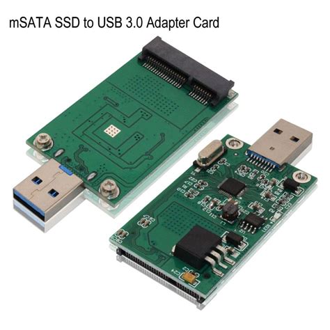 iABC mSATA SSD Adapter To USB 3.0 50mm Mini PCIe Solid State Drive ...