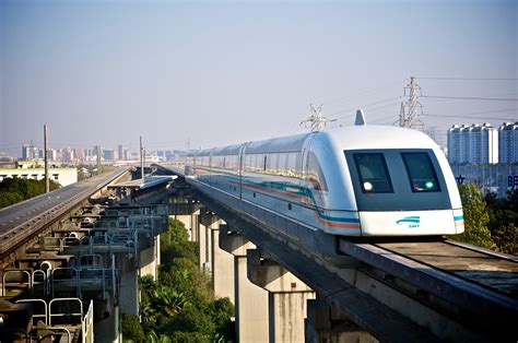 Download Shanghai Train Magnetic Levitation Vehicle MagLev 4k Ultra HD Wallpaper