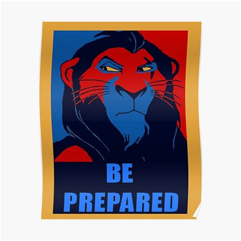 "Scar Campaign Poster | Be Prepared" Poster by hdavey91 | Redbubble