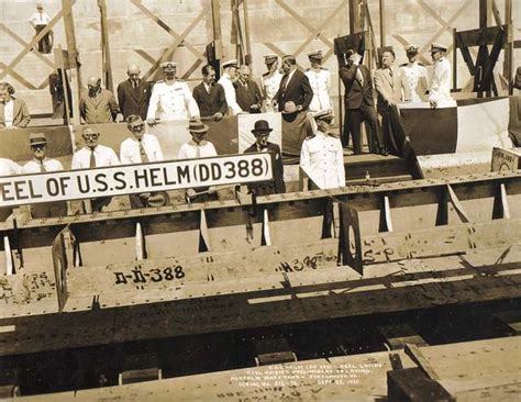 Keel laying of USS Blue-circa 1935 - PICRYL Public Domain Search