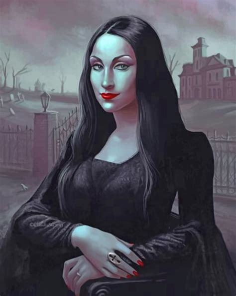 Morticia Addams Paint By Numbers - Numeral Paint Kit