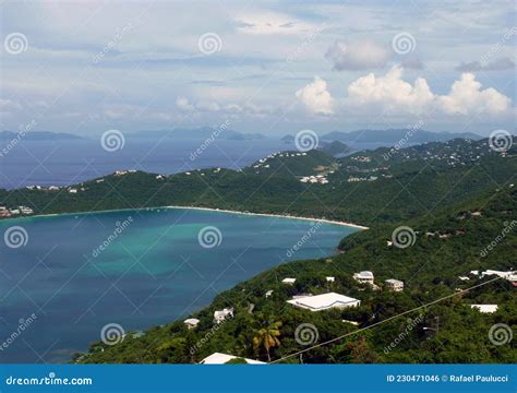 Aerial View of Magens Bay Beach in Saint Thomas, Virgin Islands Stock Photo - Image of cove ...