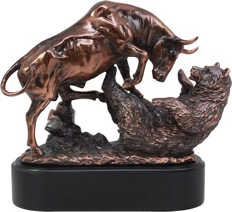 Home Home Décor Classic Fighting Wall Street Bull & Bear Statue ...