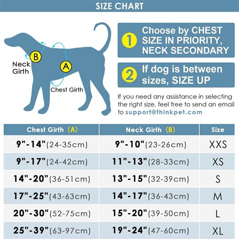 Small Dog Harness Size Chart – ThinkPet