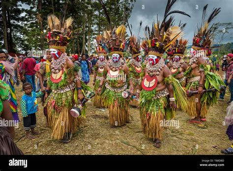 Papua New Guinea, Western Highlands Province, Wahgi Valley, Mount Hagen ...