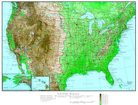 United States Elevation Map - Topographic Map Of Florida Elevation ...