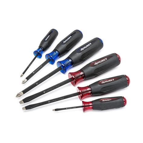 Husky Diamond Tip Magnetic Screwdriver Set (6-Piece)-H6PCMDTSSD - The Home Depot