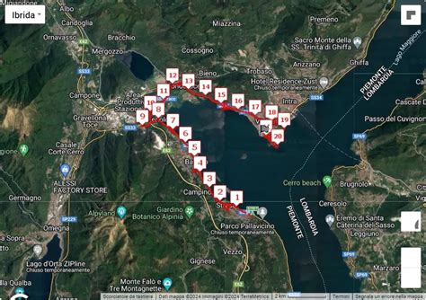 15° Lago Maggiore Half Marathon, 2024: 3D video course map