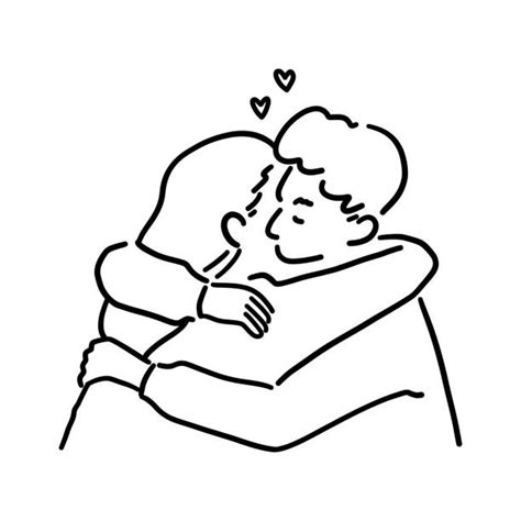 1,000+ Couples Kissing And Hugging Drawings Stock Illustrations, Royalty-Free Vector Graphics ...