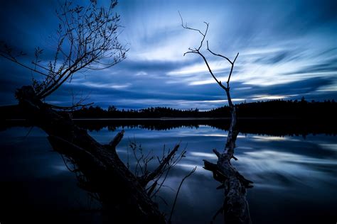 Photo lake dark night - free pictures on Fonwall