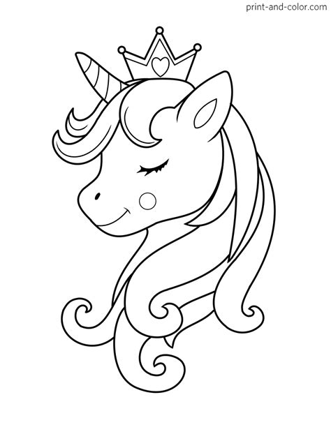 Unicorn coloring pages | Print and Color.com