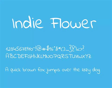 Indie Flower Font Download Free | Free Fonts Vault