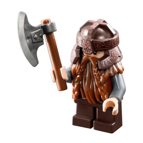 LEGO Minifigures 100% LEGO Gimli Minifigure Dwarf w/ Axe 9473 9474 Lord of the Rings