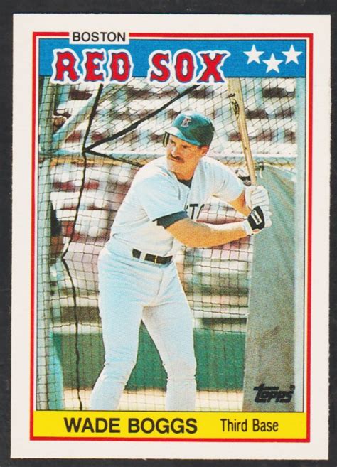 Boston Red Sox Wade Boggs 1988 Topps American Baseball Card 4