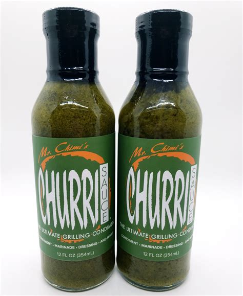 Mr. Chimi's Churri Sauce (2 Pack) Chimichurri Steak Sauce with Olive ...