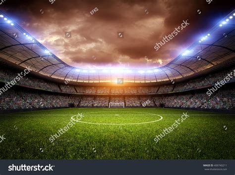 Stadium Light Night Stock Illustration 406740211 | Shutterstock