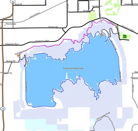 Diamond Valley Lake - California Trail Map