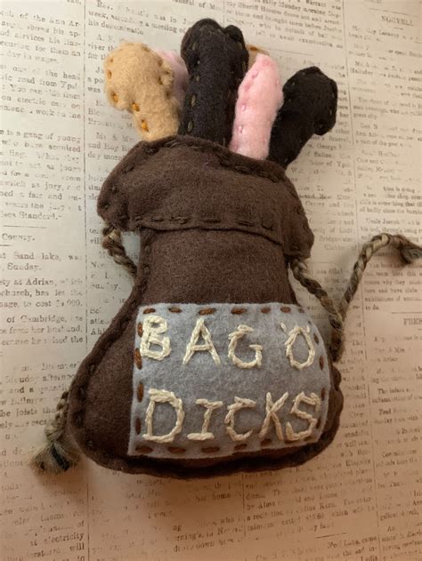 Adult Novelty Gag Gift Bag ODicks Felt Handmade Mature | Etsy