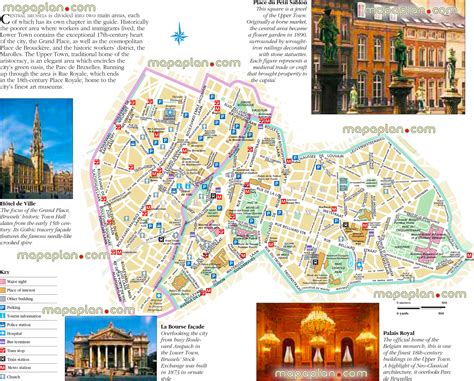 Brussels City Map Tourist - Map Of West