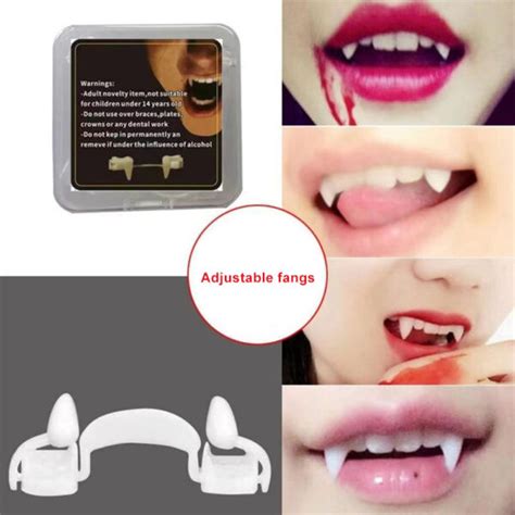 Retractable Halloween Vampire Fangs - Not sold in stores