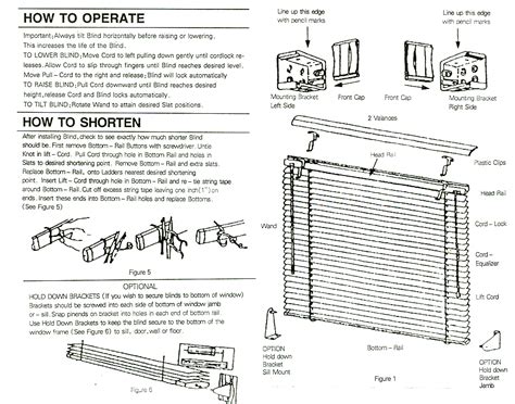 Vinyl Mini Blind Installation Instructions