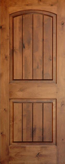 Knotty Alder | Knotty Alder Arch 2-Panel Doors with V-Grooves ...