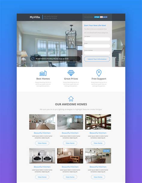 Real Estate Landing Page Templates