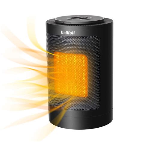 Dallfoll Ceramic Oscillating Space Heater, Portable Indoor Electric ...