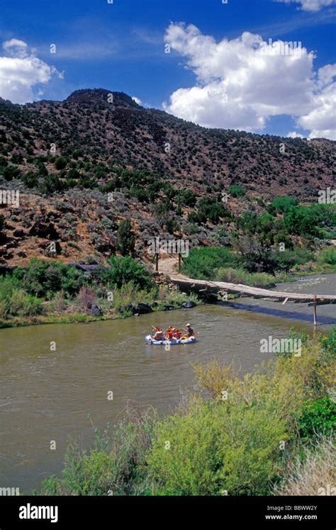 tourists, river rafter, river rafters, river rafting, Rio Grande, near Pilar, south of Taos ...