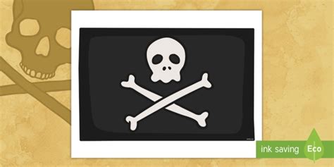 Pirates Jolly Roger Flag Display Poster (teacher made)