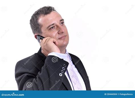 Business Man With A Mobile Phone Stock Images - Image: 20444504