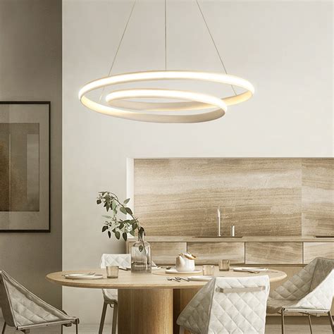 Modern LED Ceiling Light Minimalist Art Acrylic Pendant Lamp Chandelier Lighting Fixture with ...