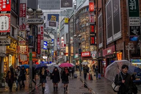 Wallpaper : Japan, city, street, cityscape, rain, road, town, metropolis, Tokyo, shopping ...