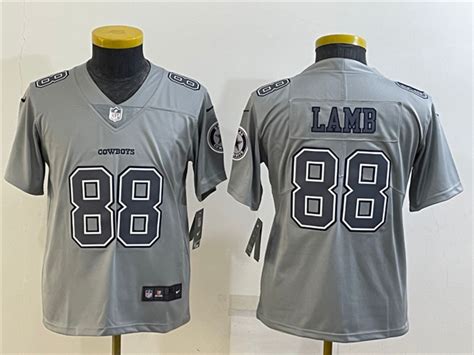 Dallas Cowboys #88 CeeDee Lamb Youth Gray Atmosphere Fashion Limited Jersey - TTE Trading.,Ltd ...