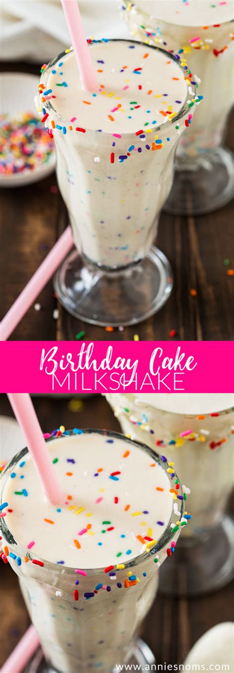 Birthday Cake Milkshake - Annie's Noms