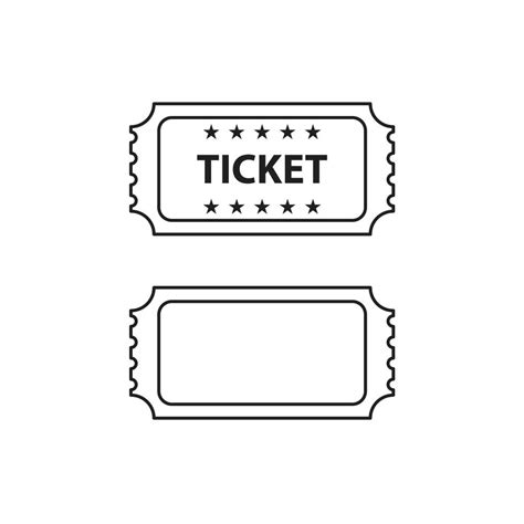 Raffle Ticket Clip Art Black And White