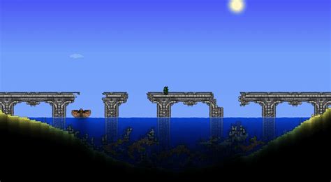 Collapsed Ocean Island Bridge : Terraria