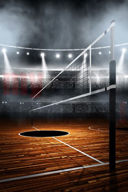 Digital Sports Background - Volleyball Stadium