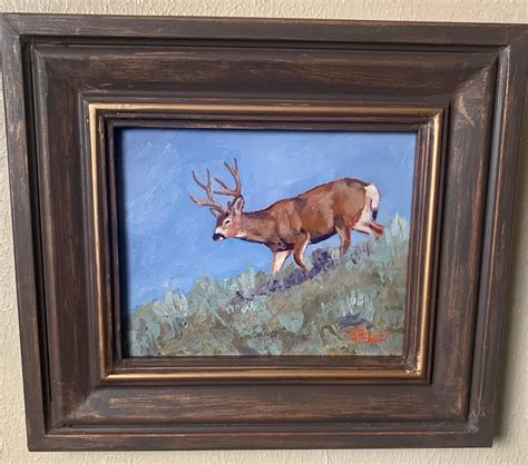 Deer Oil Painting Oil Painting of Deer. Original Oil | Etsy