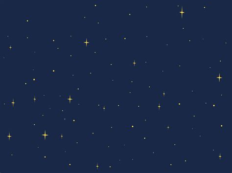 Cartoon night starry sky vector design. Simple dark blue space ...