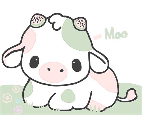 Cute cow wallpaper picture in 2022 | Cute doodles drawings, Cute easy ...