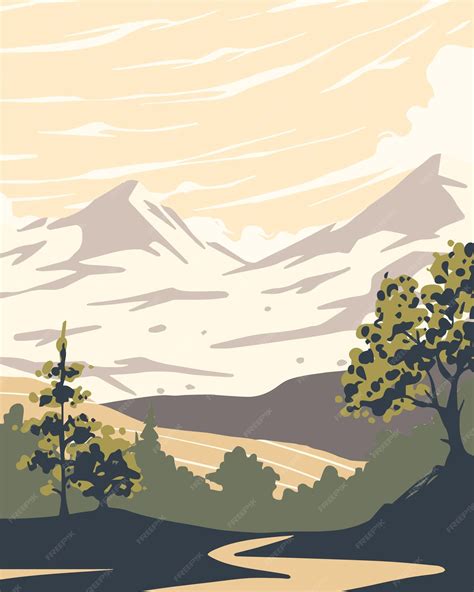 Premium Vector | Forest scenery illustration