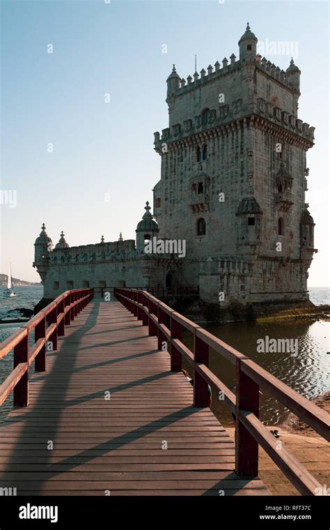 Tower of Belem at sunset, Lisbon, Portugal Stock Photo - Alamy