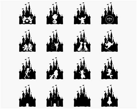 Disney Castle Silhouette Logo