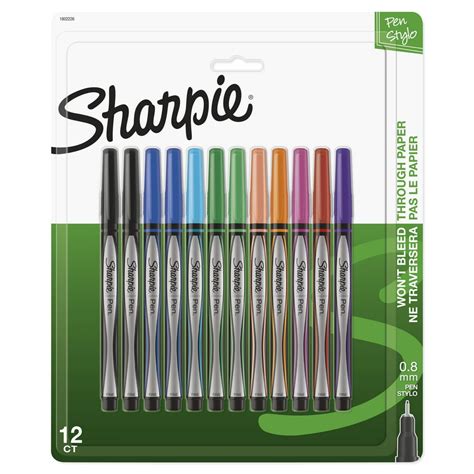 Sharpie Fine Point Pens, Assorted Colors, 12 Count - Walmart.com - Walmart.com