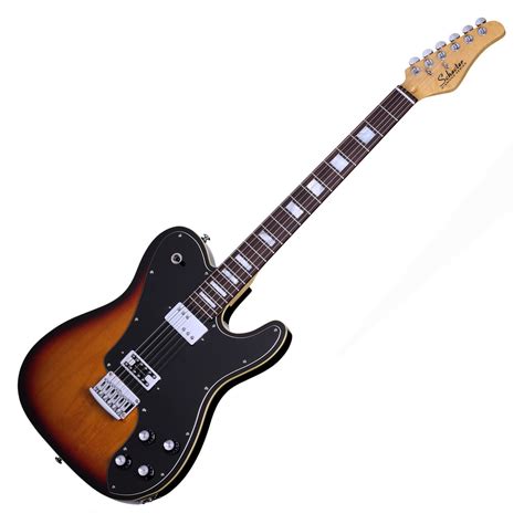 Schecter PT Fastback Electric Guitar, 3-Tone Sunburst at Gear4music.com