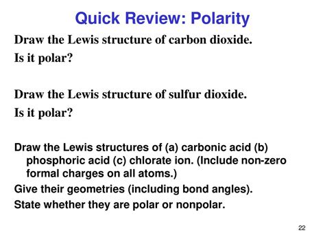 Review of Selected Material from Gen Chem I Part I: Bonding & Polarity (mostly from Chapters 8 ...