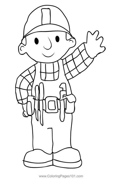 Bob The Builder 3 Coloring Page for Kids - Free Bob the Builder ...