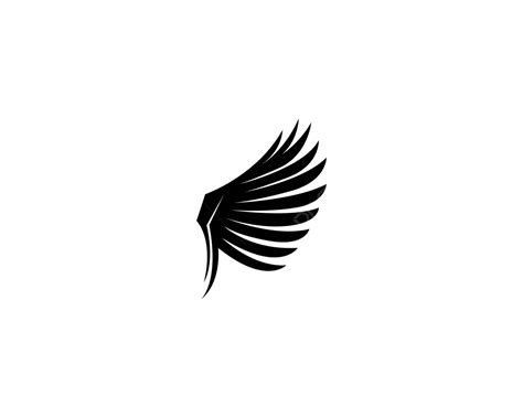 Bird Wing Clipart Transparent PNG Hd, Wing Bird Logo Template Vector ...